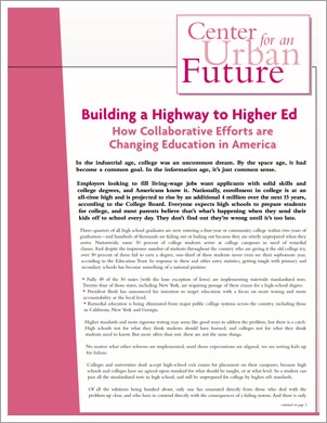 Building a Highway to Higher Ed