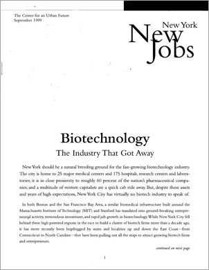 Biotechnology: The Industry That Got Away