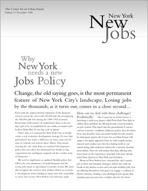 Why New York Needs a New Jobs Policy